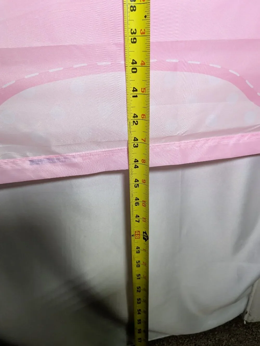 VTG It's A Girl Garden Flag Large Banner Pink Teddy Bear Polka Dot Baby Shower